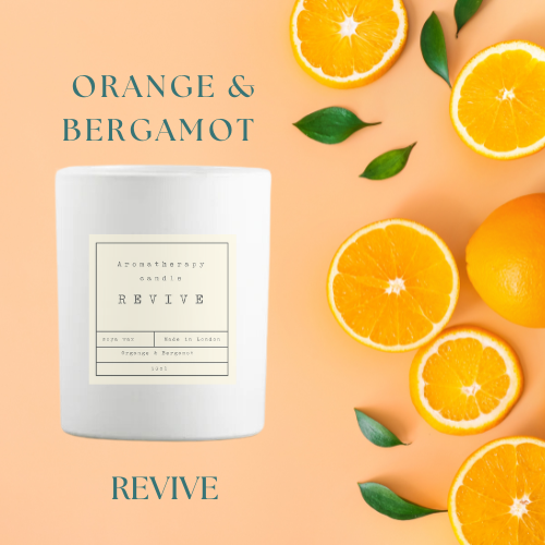 SOS Aromatherapy Candles - Orange and Bergamot - Revive